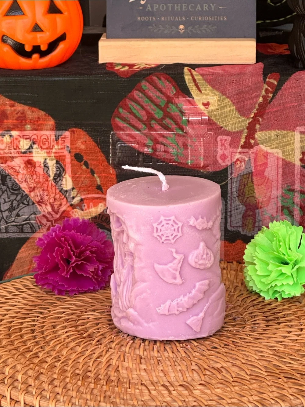 Lavender Witch in the Woods Pillar Candle